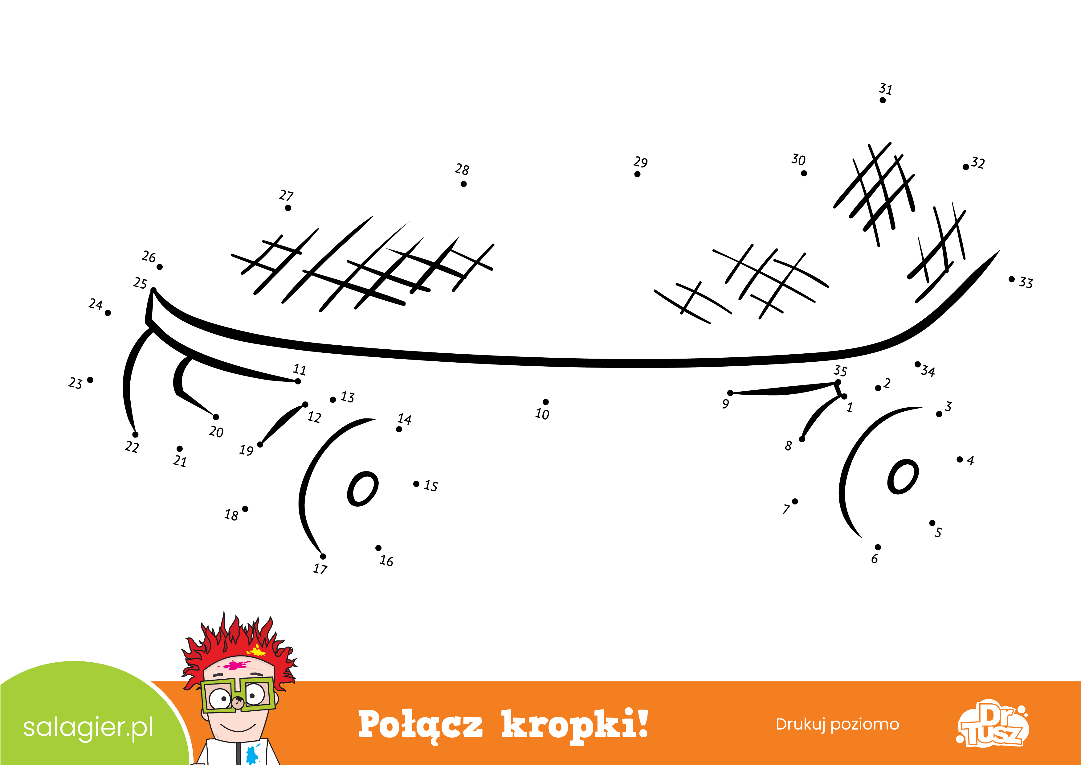 Plansza z kropkami do połączenia