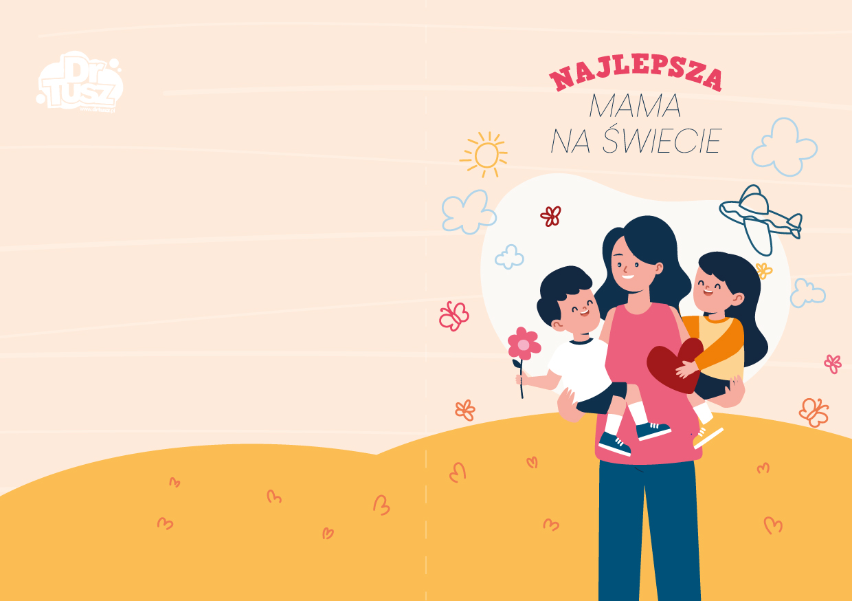 Gotowy szablon pocztówki na Dzień Matki