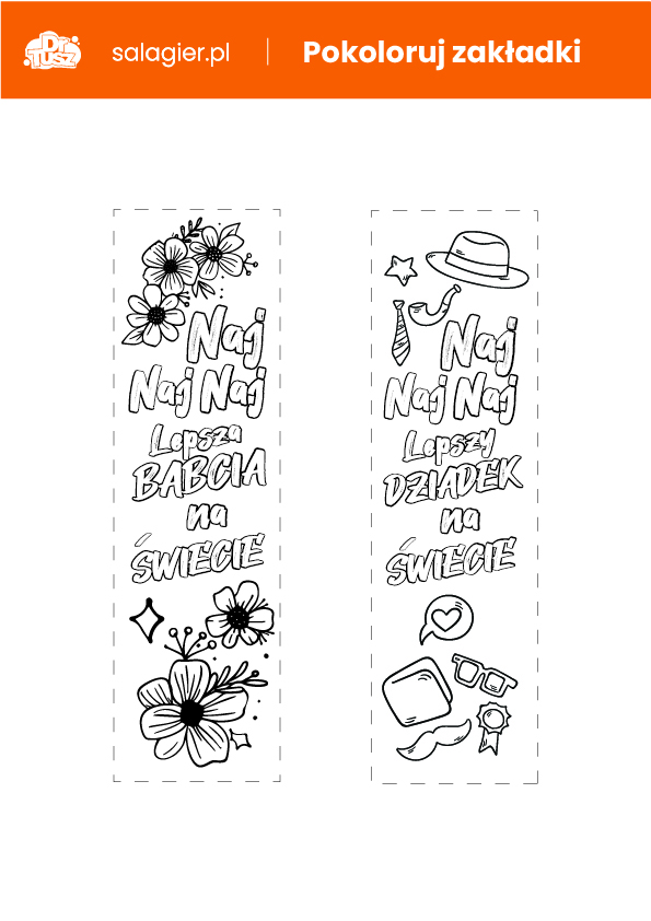 Zakładki dla Babci i Dziadka