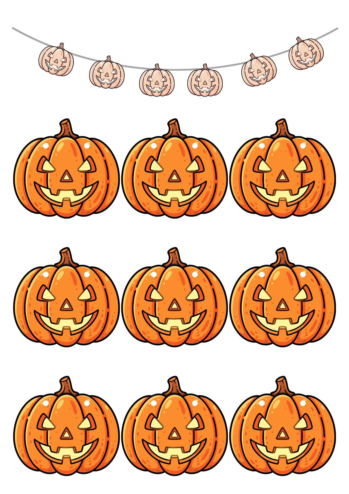 Jesienna girlanda z dyniami