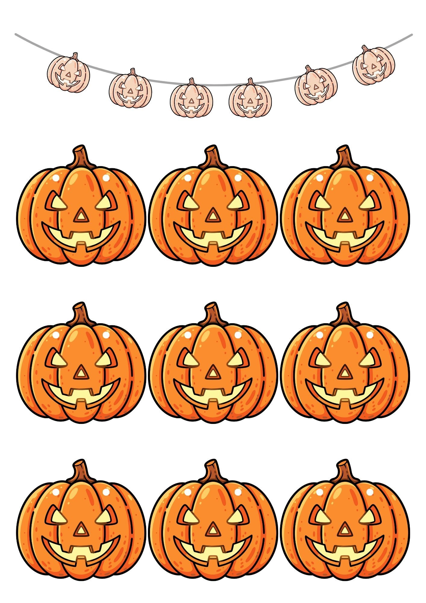 Jesienna girlanda z dyniami