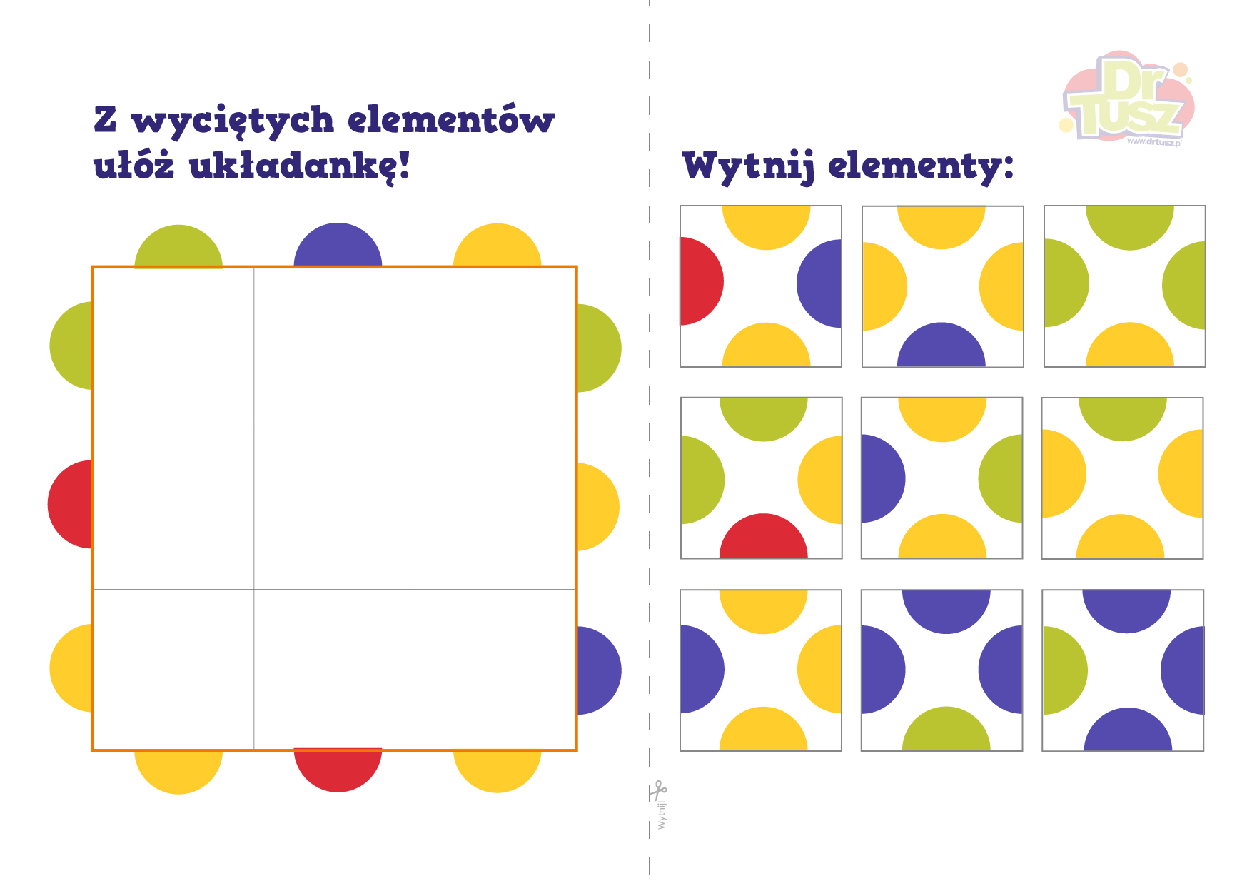 Puzzle 736 ukladanka kolory