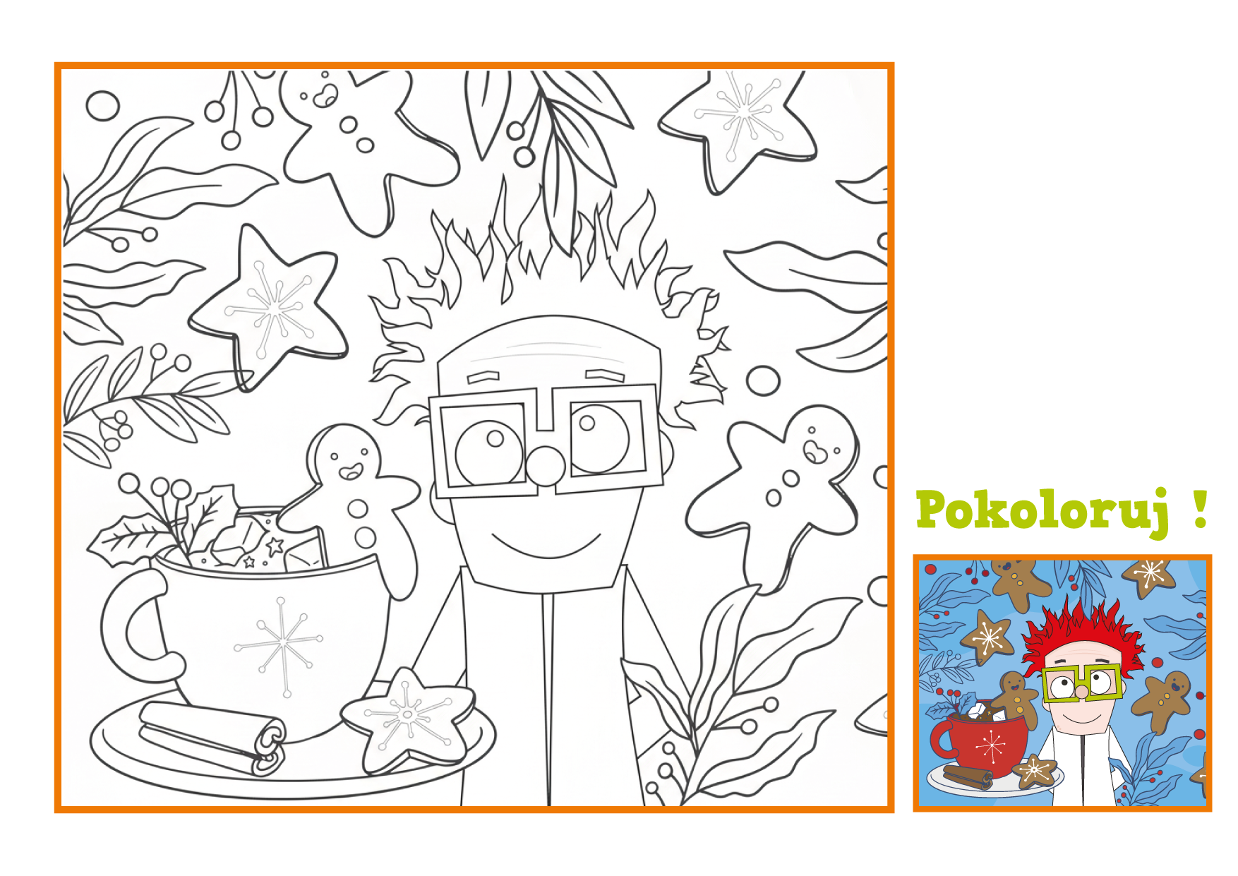 Kolorowanka zimowa z DrTusz